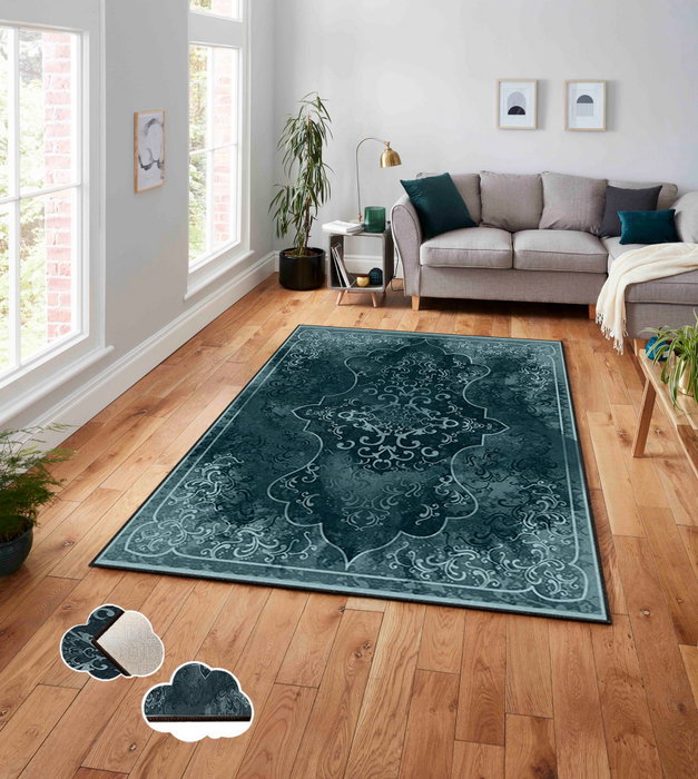 Conceptum Asr Crpt-67 Alfombra de Terciopelo Multicolor 120 x 180 cm